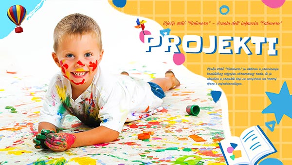 web stranice za Dječji vrtić Kalimero – Scuola dell’Infanzia Calimero Brtonigla